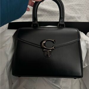 Black Leather Handbag